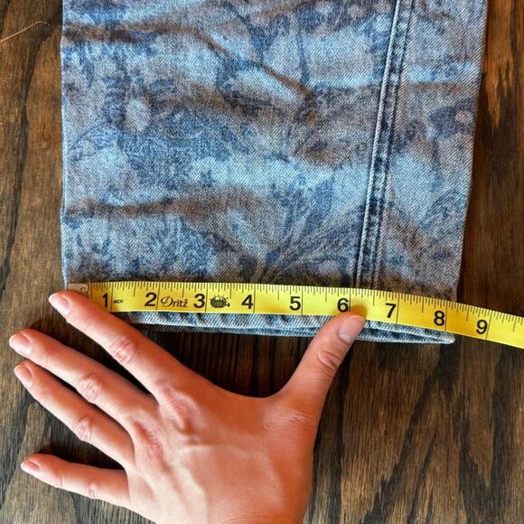 BDG Blue Patterned Straight Leg Jeans - Picture 6 of 6